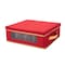 Simplify China Mug & Cup Storage Box, 15-3/4 in L, 13-9/16 in W, 15-3/4 in H, Red, Polyester 9066 - alternate 3